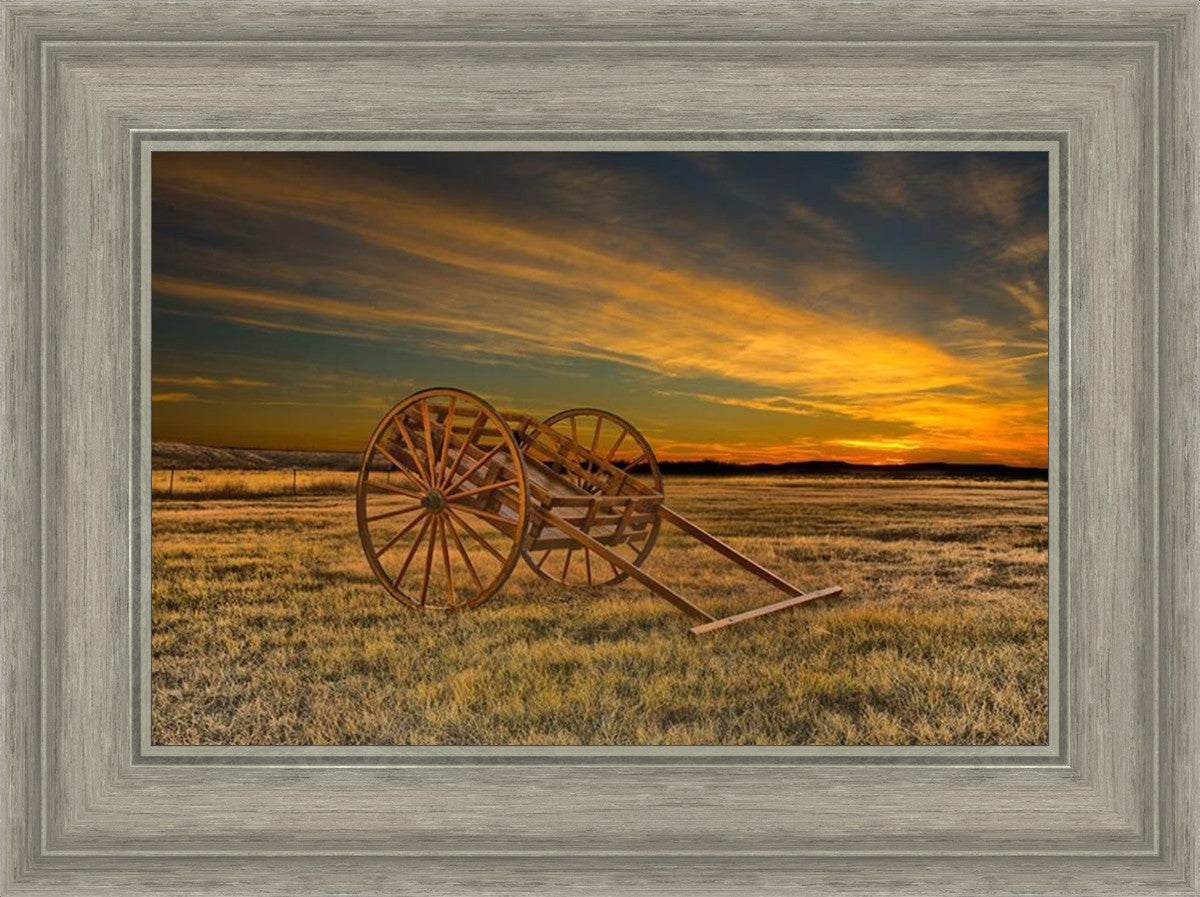 Handcart at Sunset