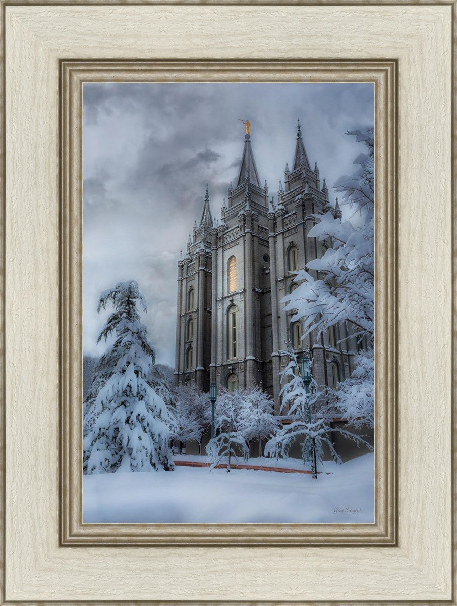 Salt Lake Temple Snow