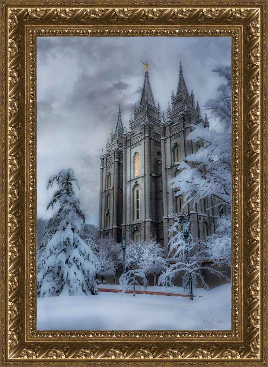 Salt Lake Temple Snow