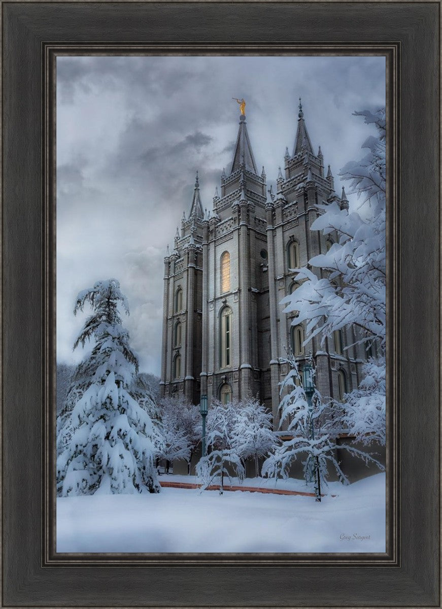 Salt Lake Temple Snow