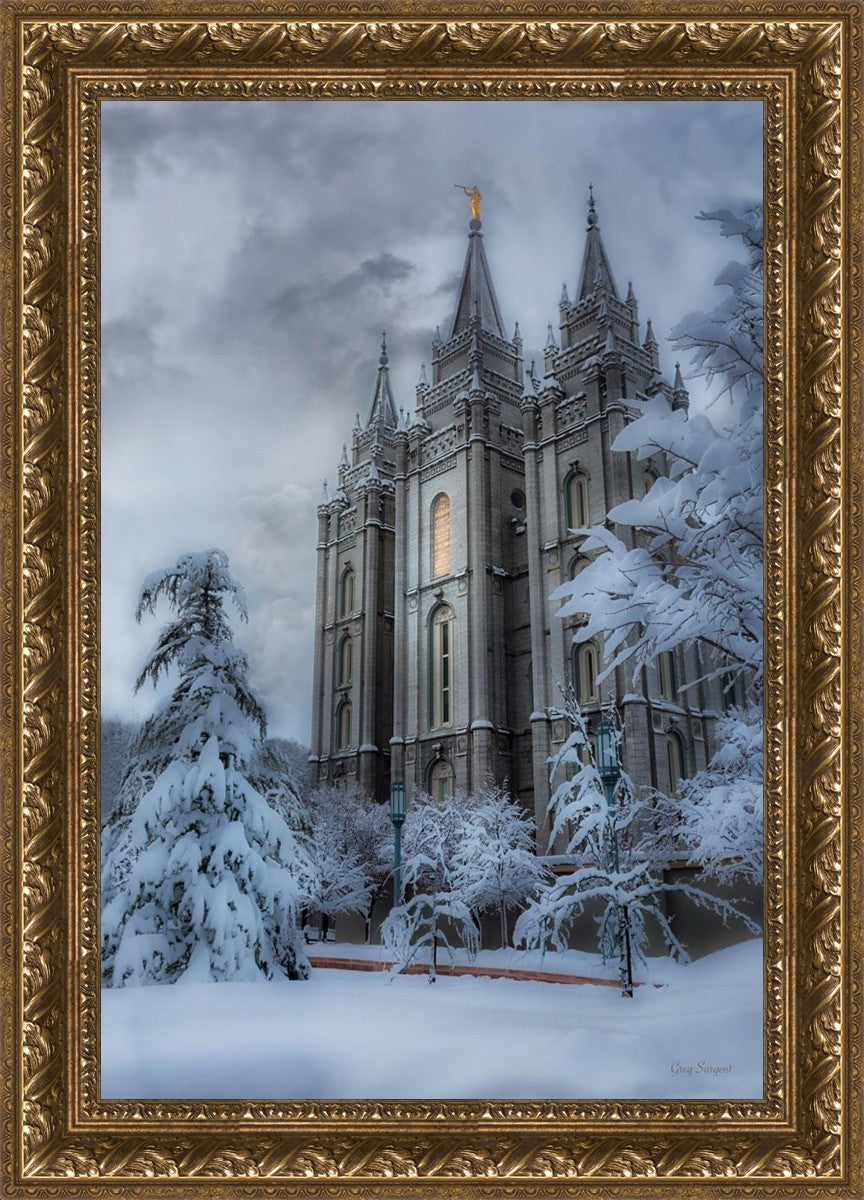 Salt Lake Temple Snow