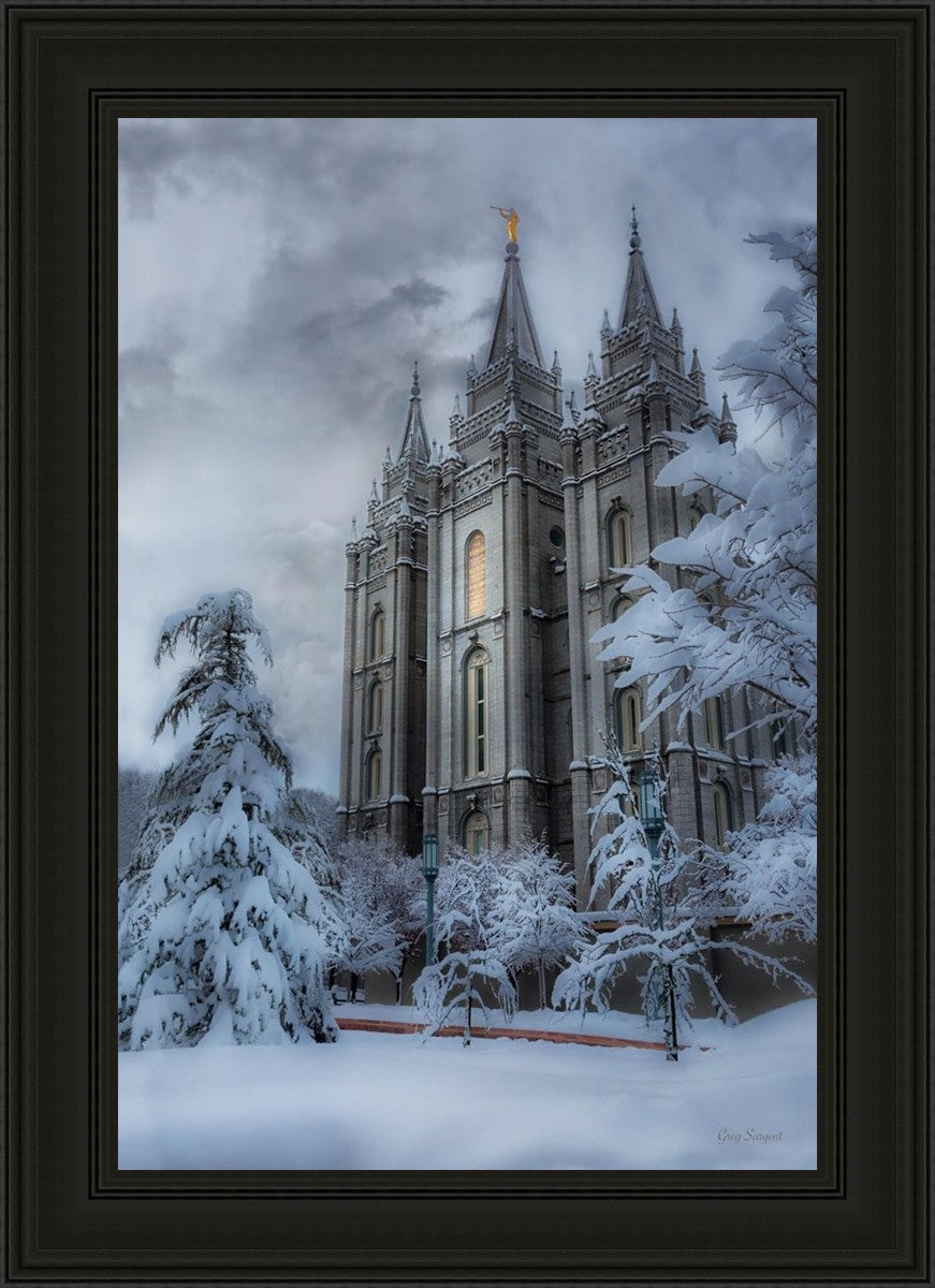 Salt Lake Temple Snow