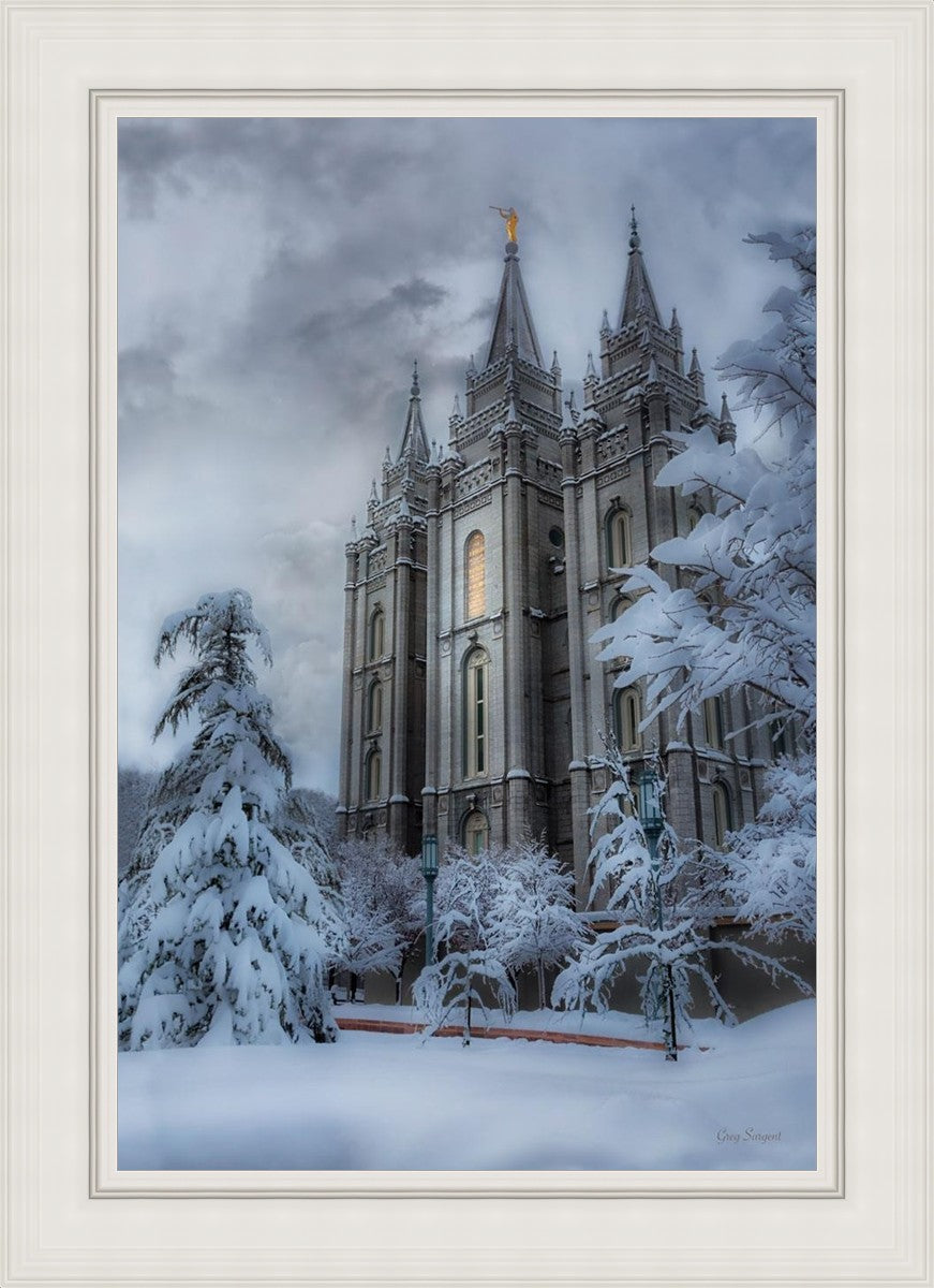 Salt Lake Temple Snow