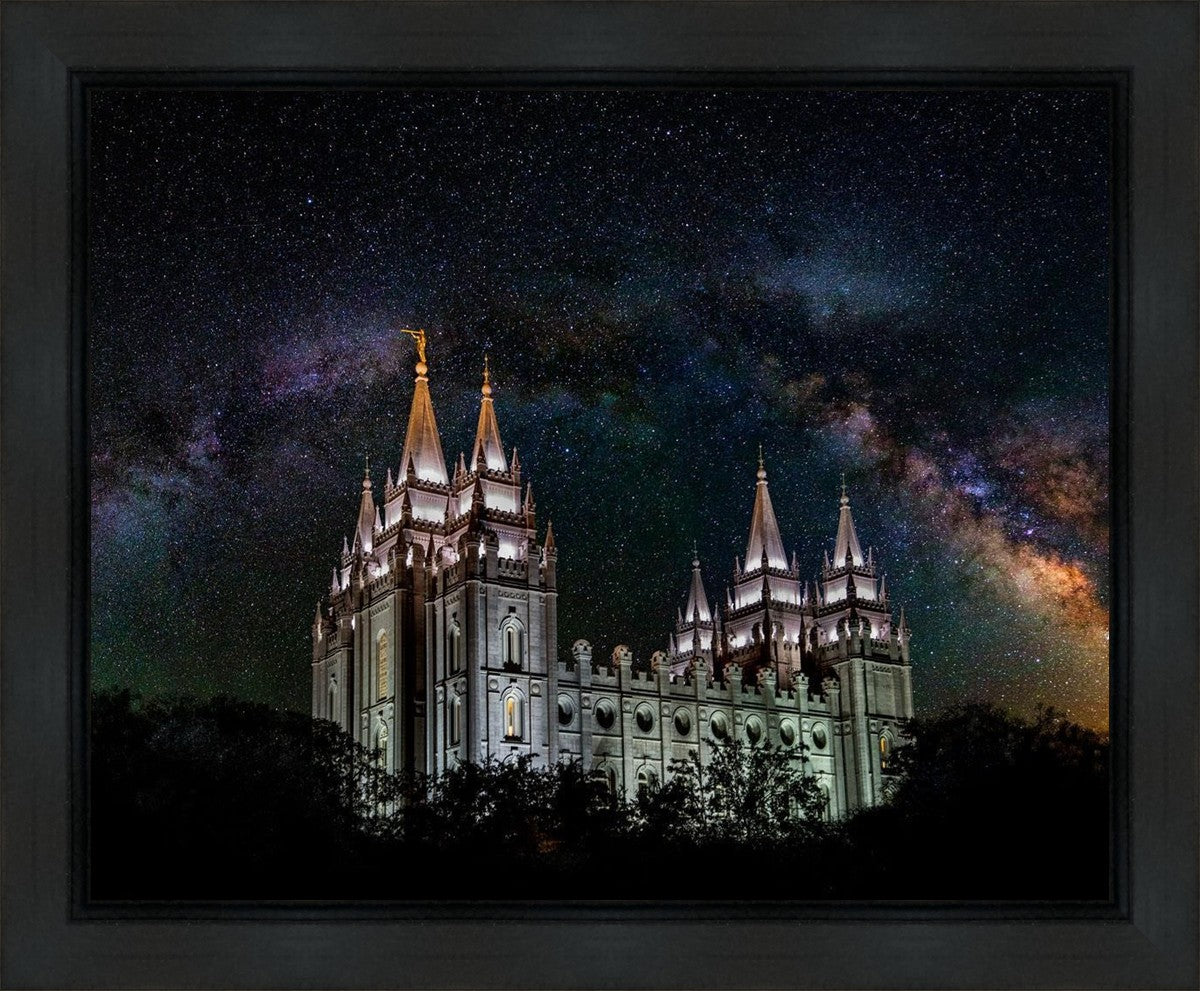 Salt Lake Temple Milky Way Gallery Wrap