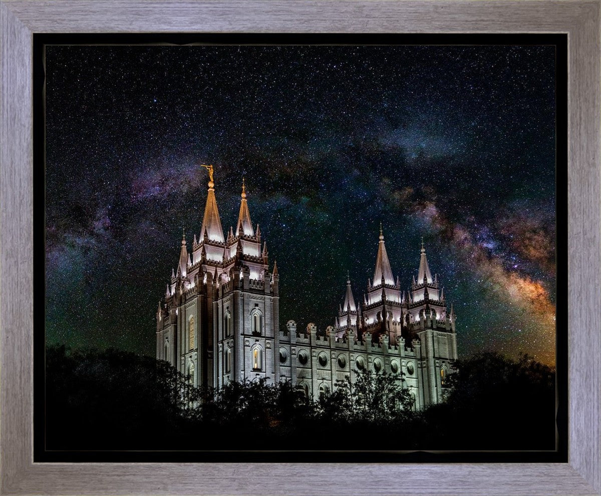 Salt Lake Temple Milky Way Gallery Wrap