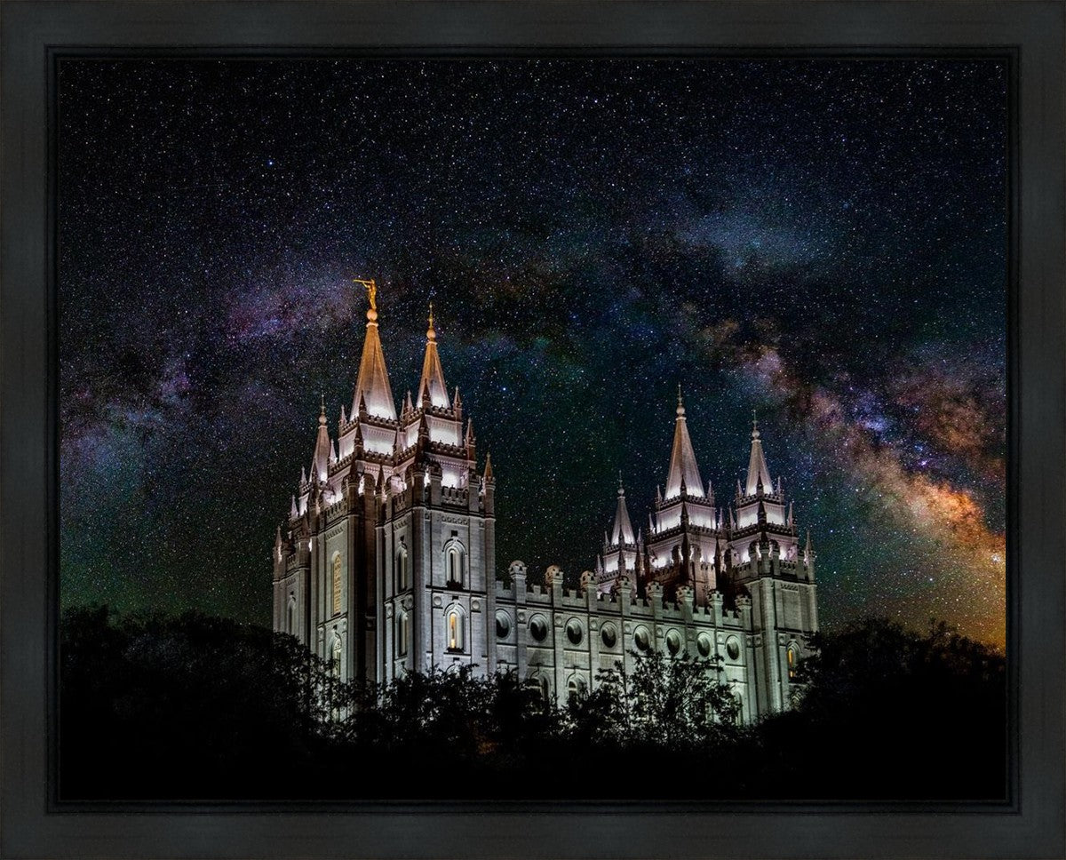 Salt Lake Temple Milky Way Gallery Wrap