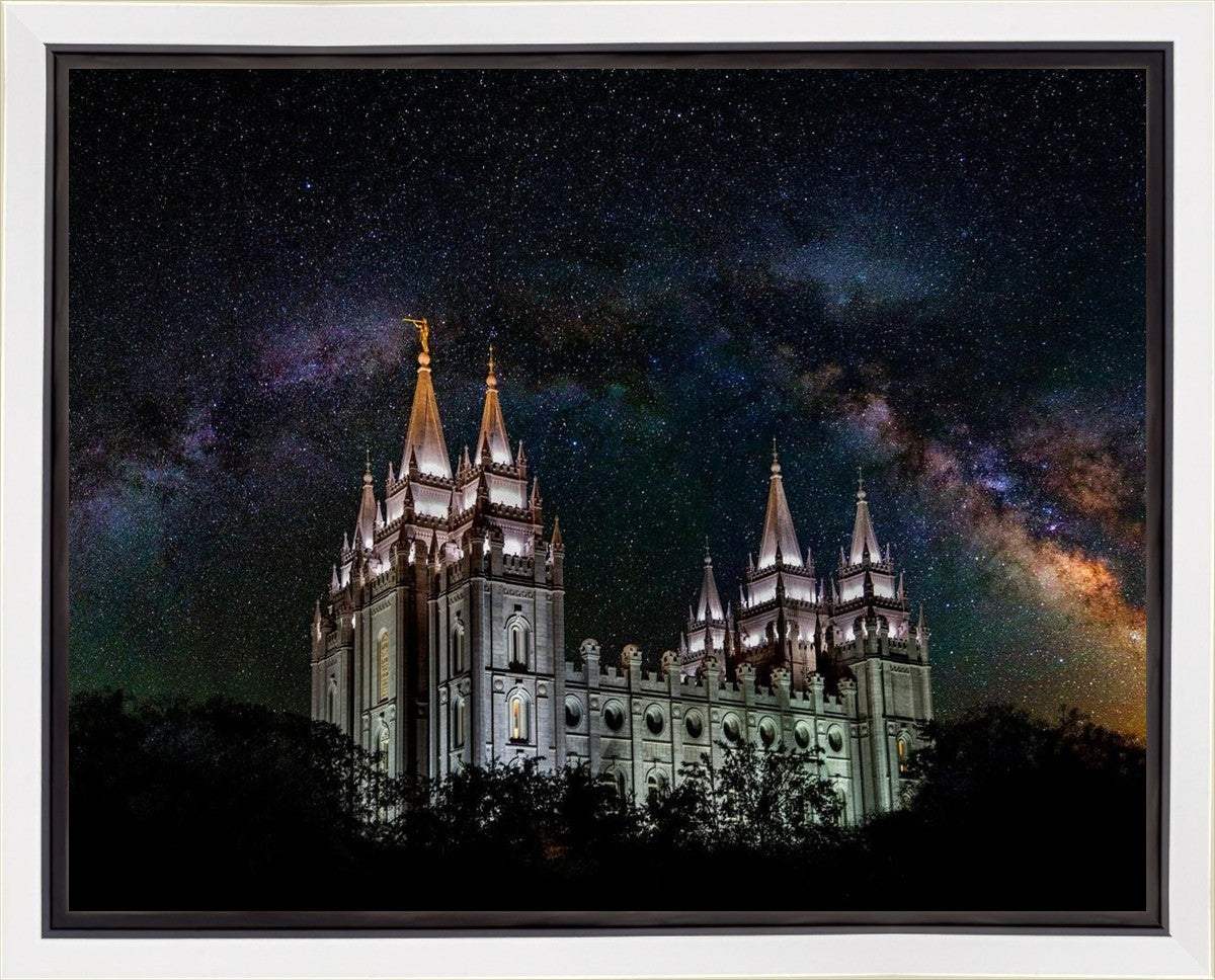 Salt Lake Temple Milky Way Gallery Wrap