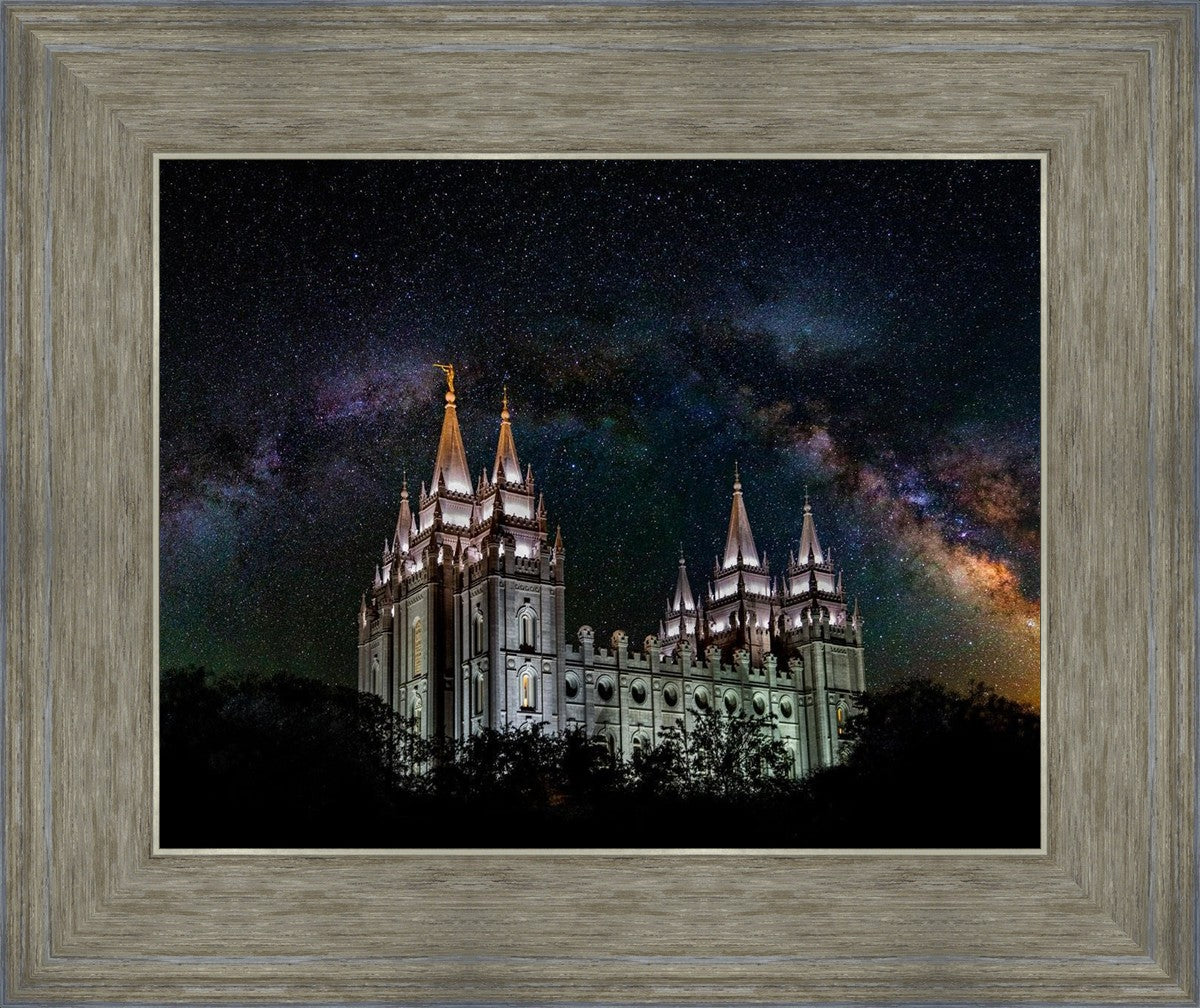 Salt Lake Temple Milky Way