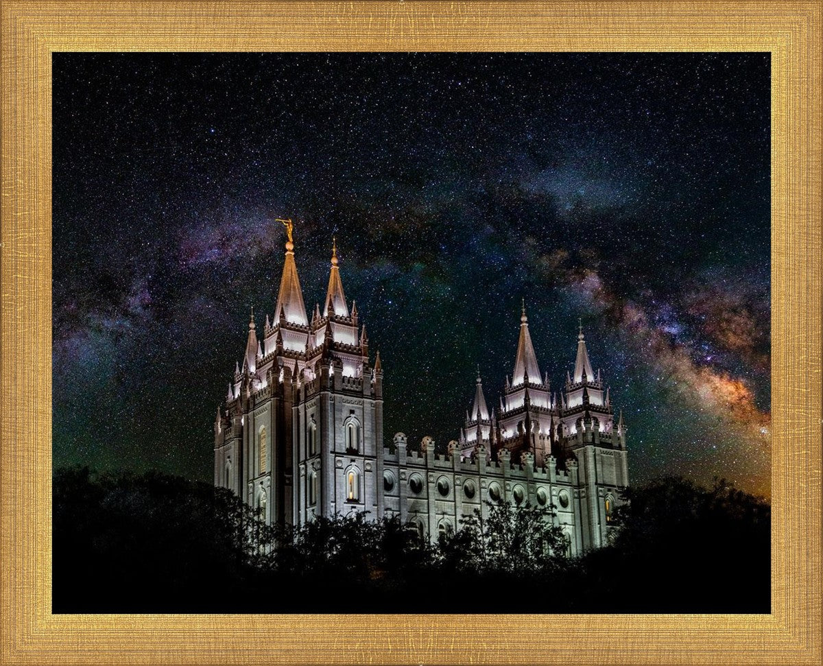 Salt Lake Temple Milky Way