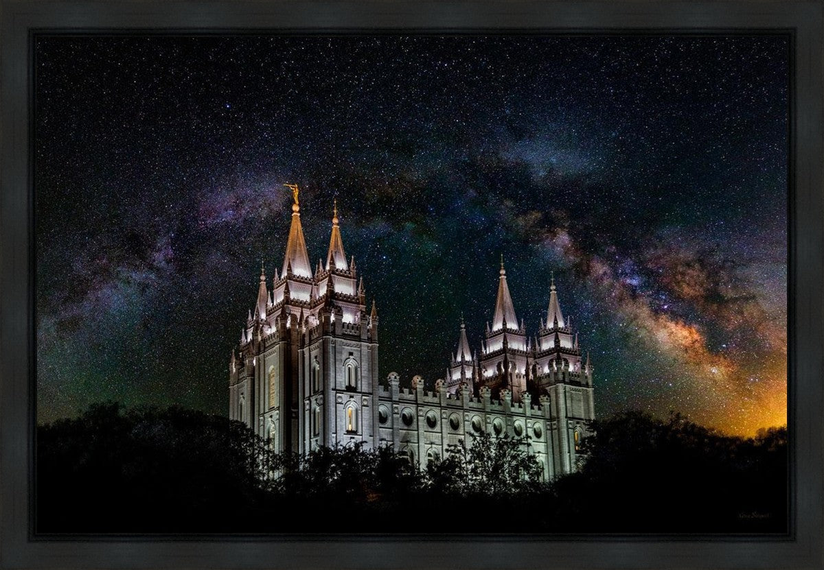 Salt Lake Temple Milky Way Gallery Wrap