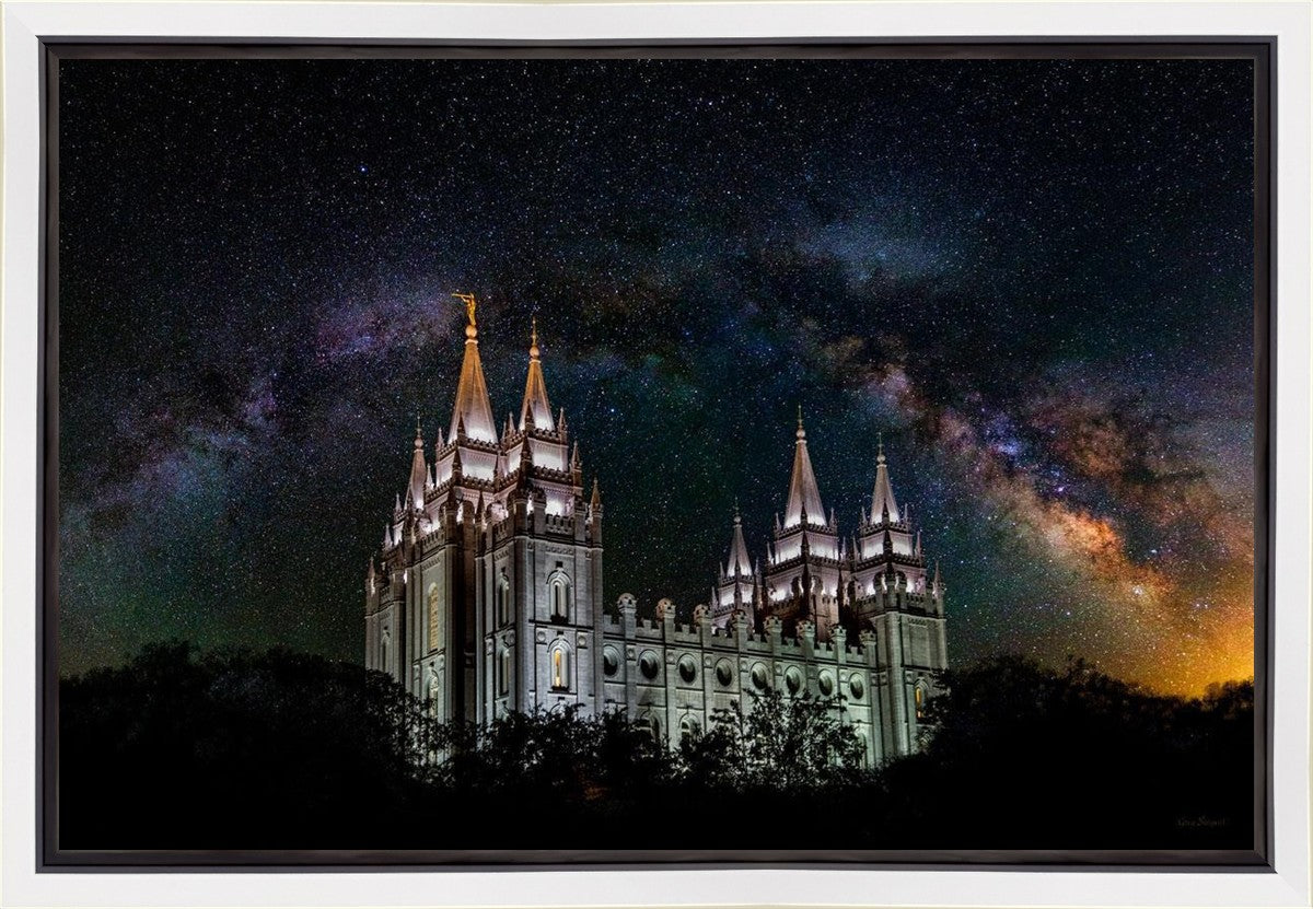 Salt Lake Temple Milky Way Gallery Wrap