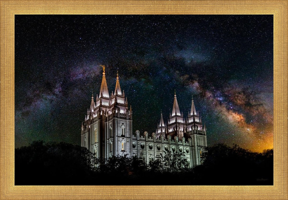 Salt Lake Temple Milky Way