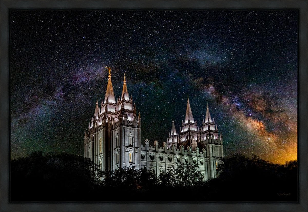 Salt Lake Temple Milky Way Gallery Wrap