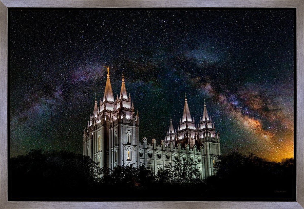 Salt Lake Temple Milky Way Gallery Wrap