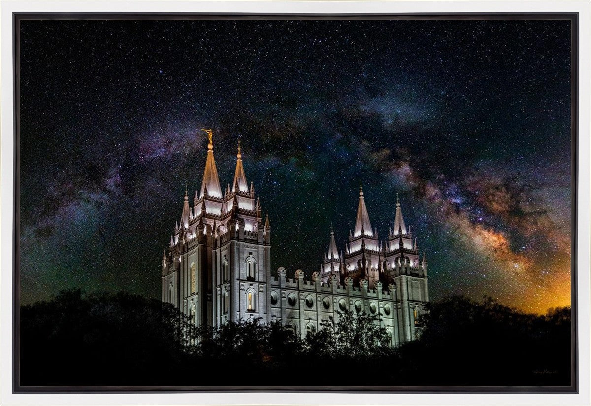 Salt Lake Temple Milky Way Gallery Wrap