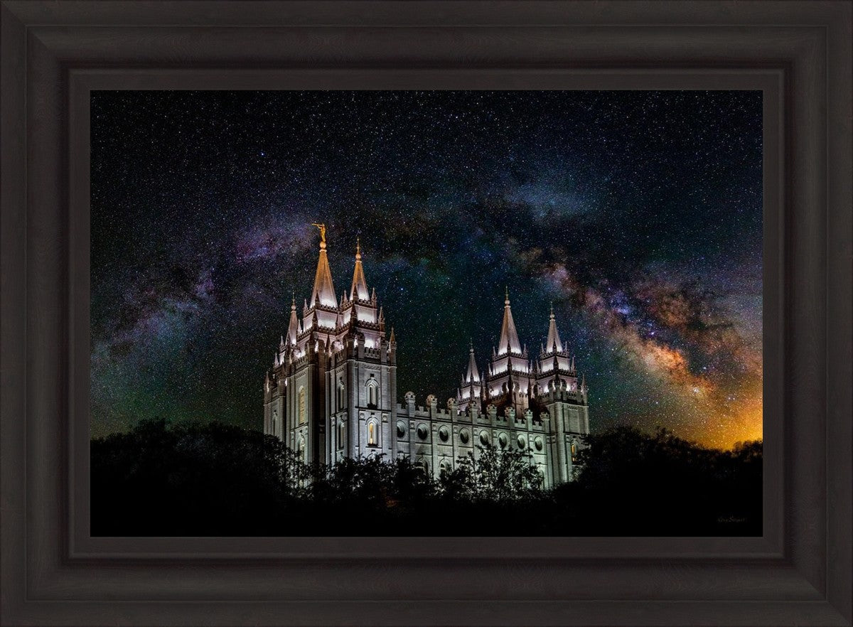 Salt Lake Temple Milky Way