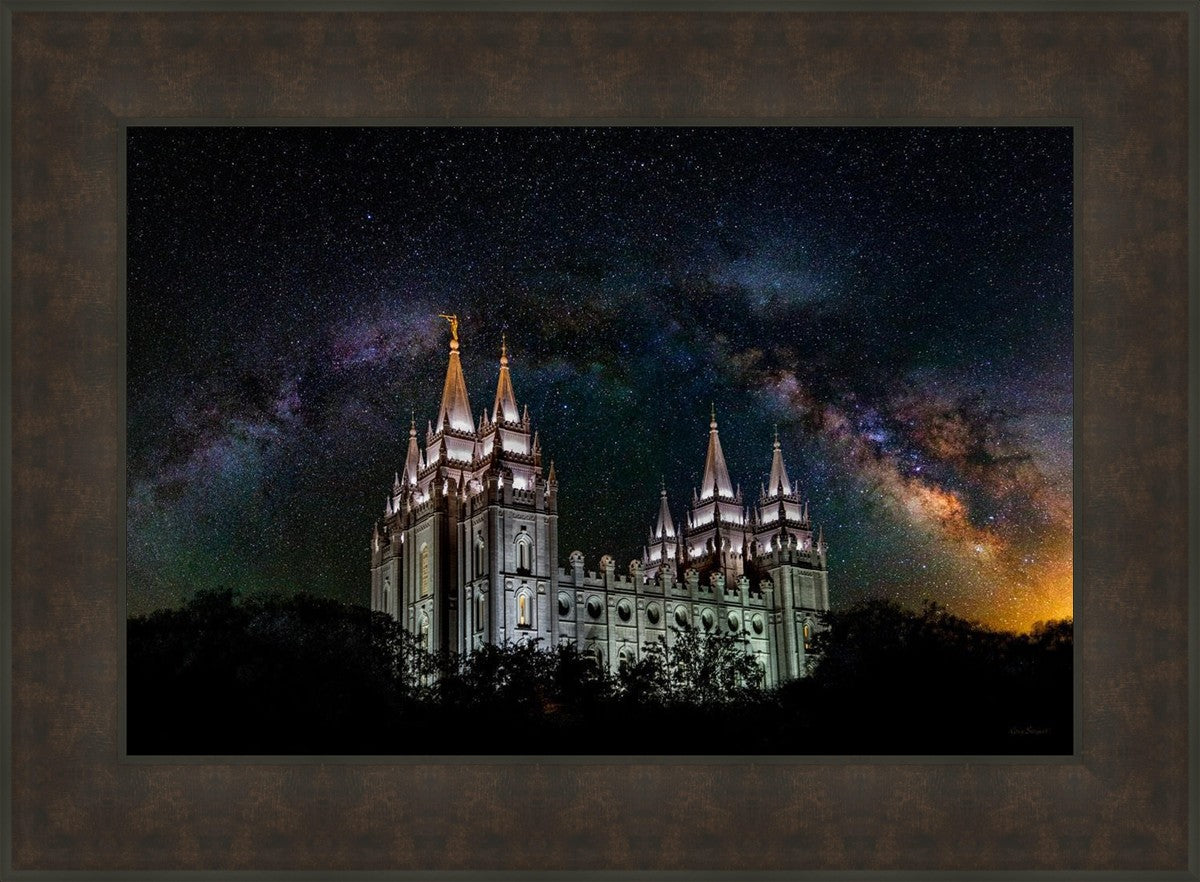 Salt Lake Temple Milky Way