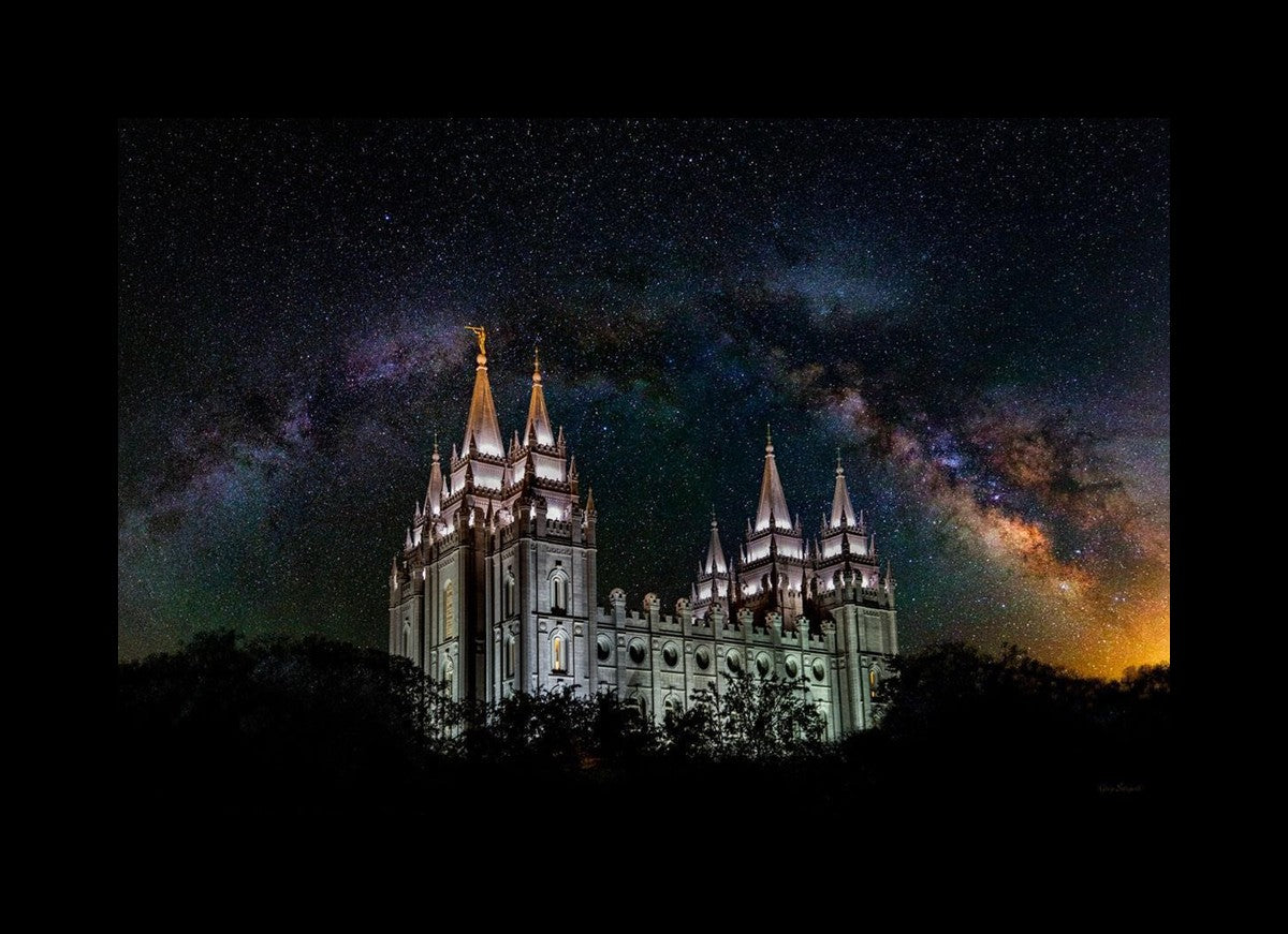 Salt Lake Temple Milky Way
