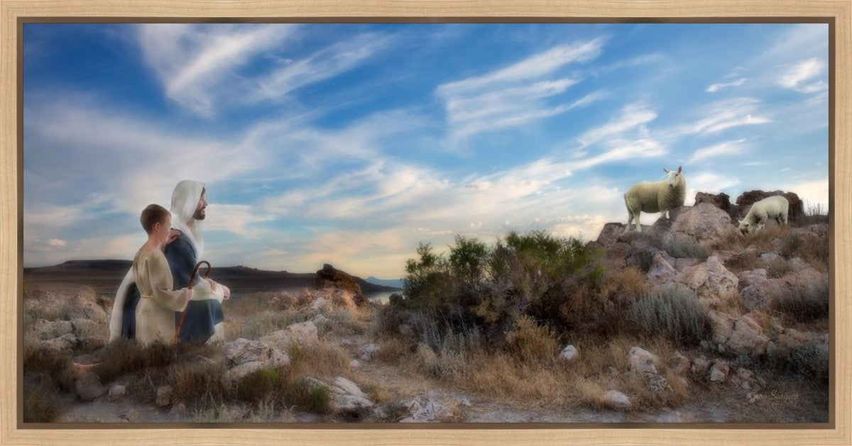 Training the Young Shepherd Gallery Wrap
