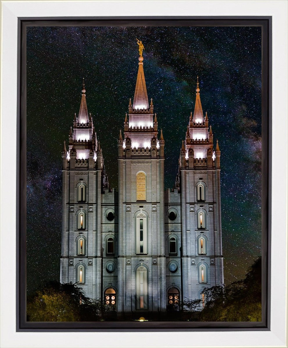 Salt Lake Temple Milky Way Vertical Gallery Wrap