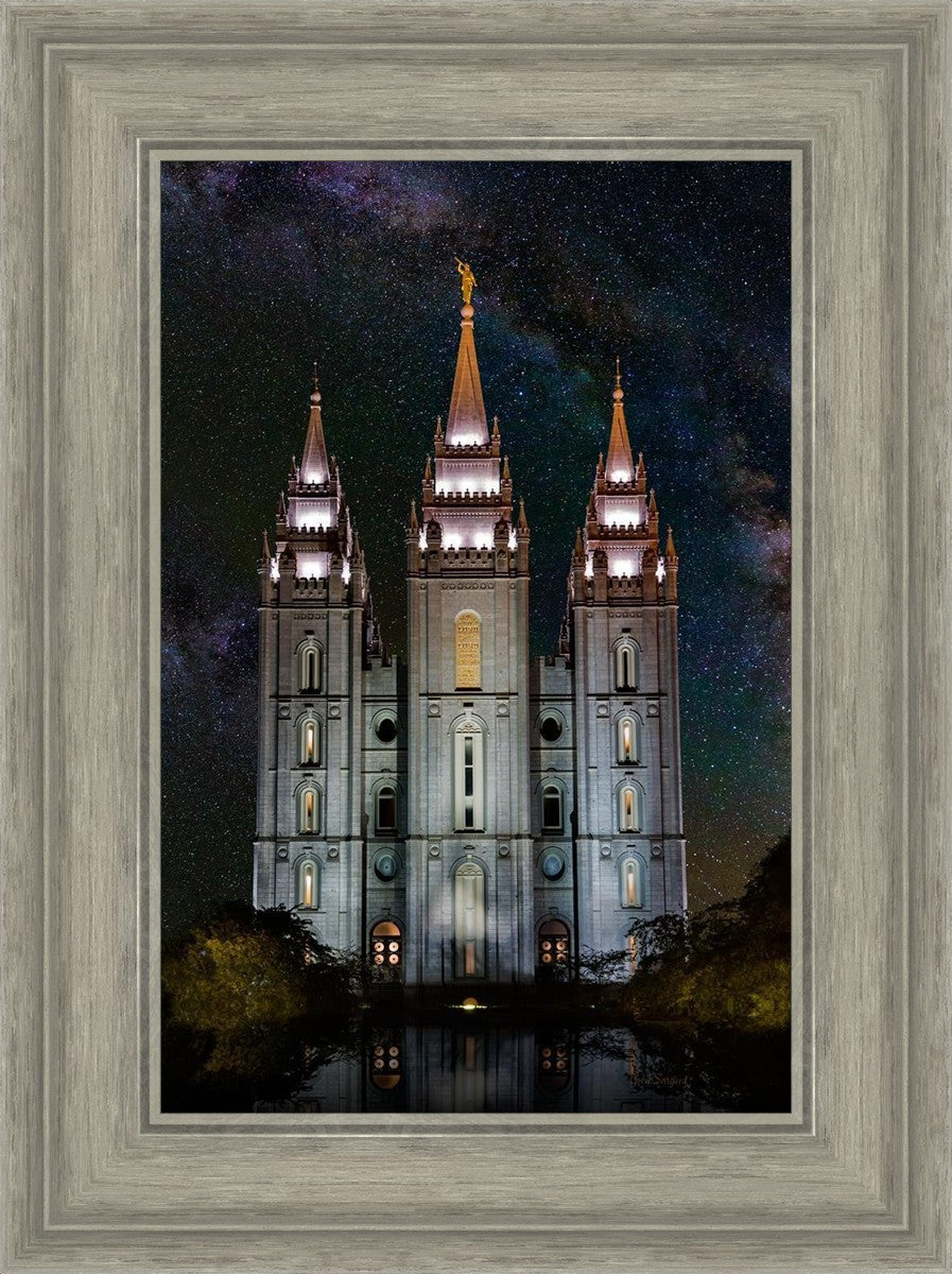 Salt Lake Temple Milky Way Vertical