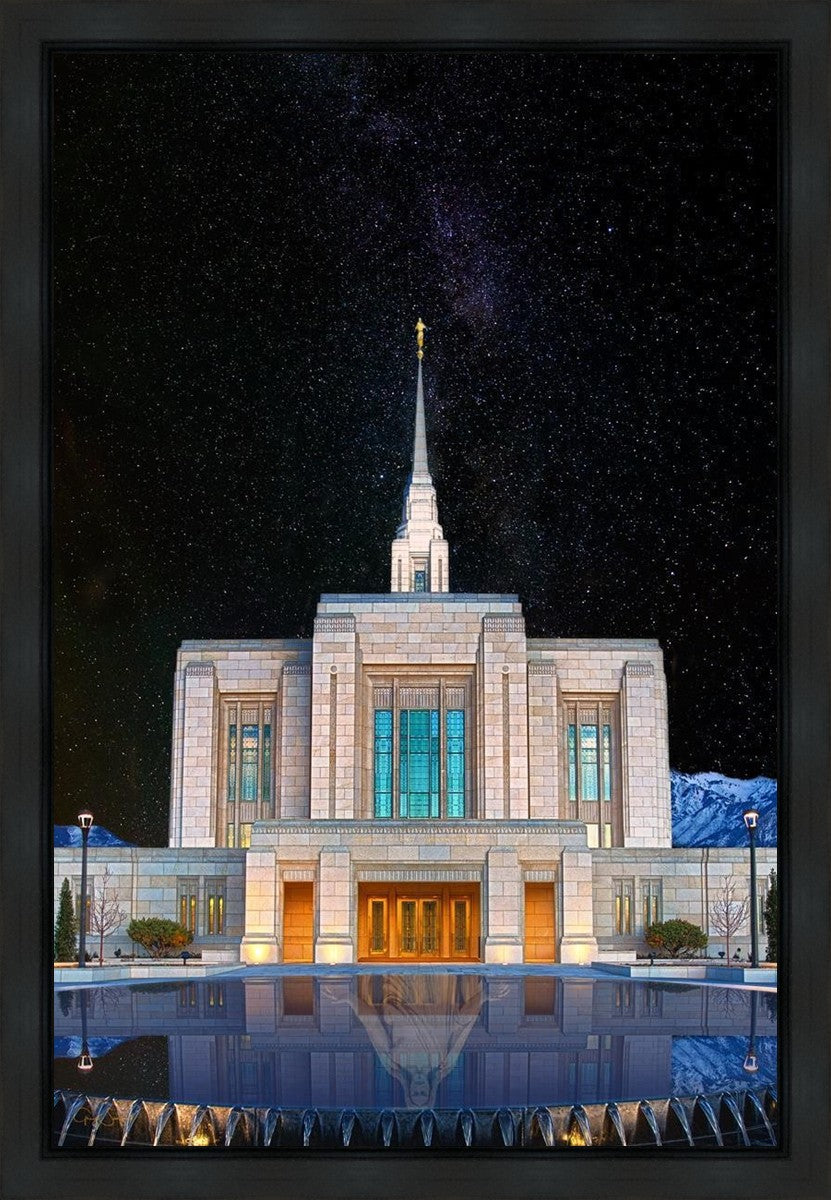 Ogden Temple Milky Way Gallery Wrap