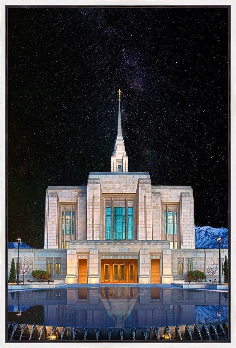 Ogden Temple Milky Way Gallery Wrap