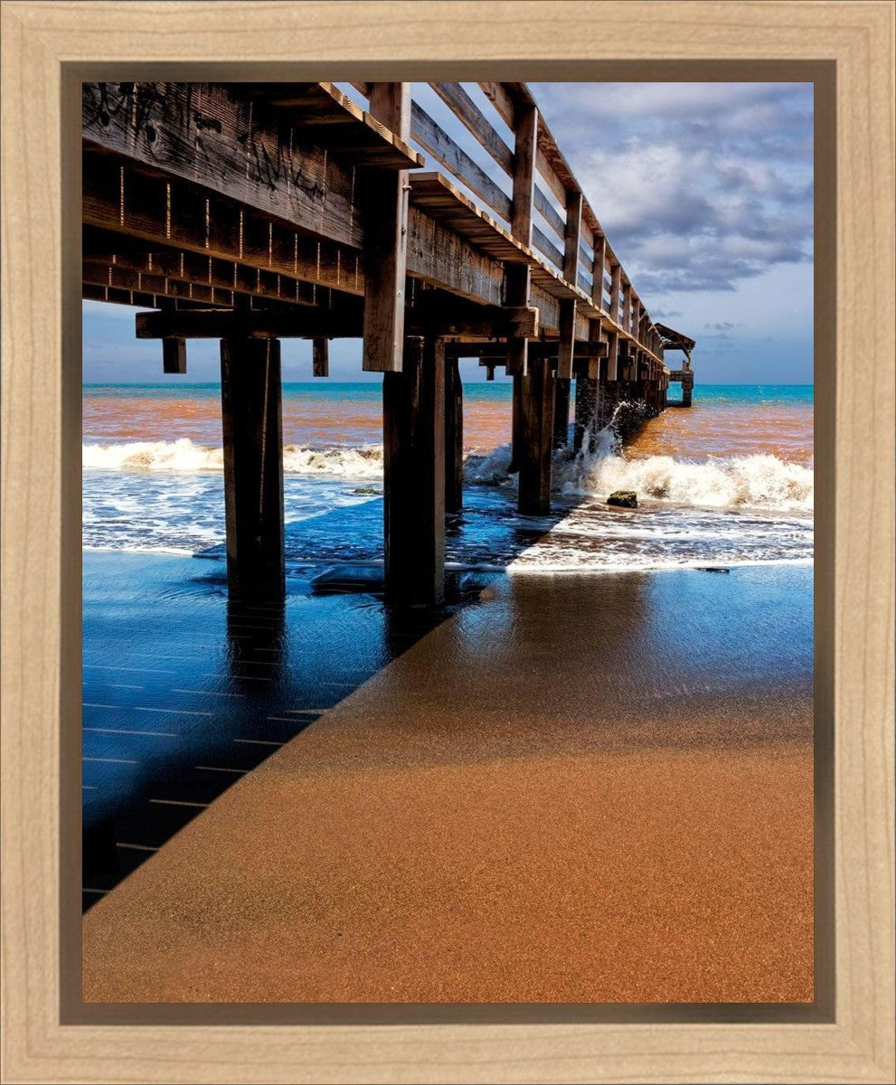 Old Hanalei Pier Gallery Wrap