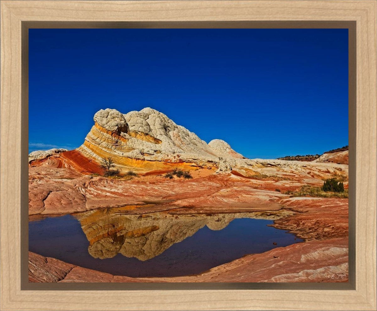 White Pocket Reflection Gallery Wrap