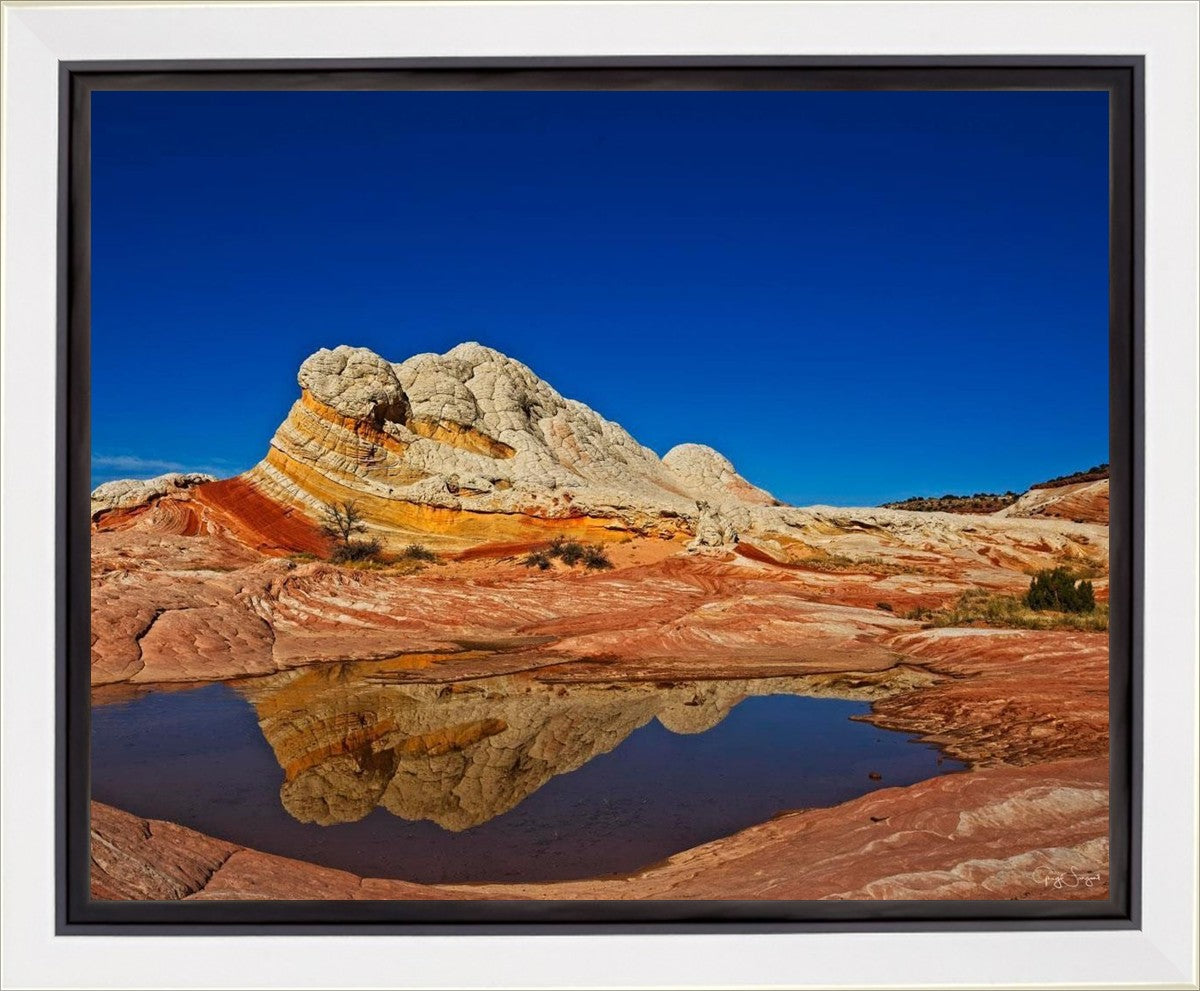 White Pocket Reflection Gallery Wrap