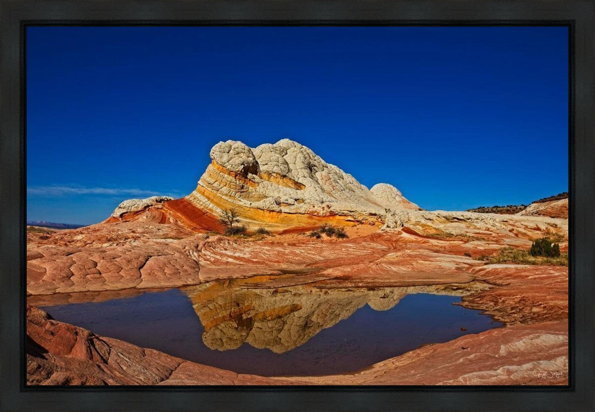 White Pocket Reflection Gallery Wrap