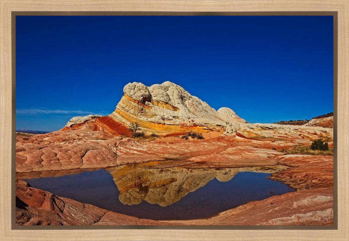 White Pocket Reflection Gallery Wrap