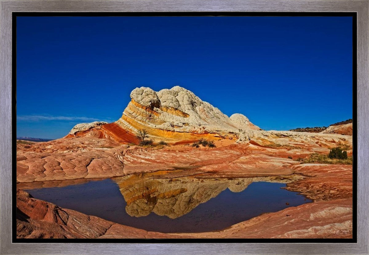White Pocket Reflection Gallery Wrap