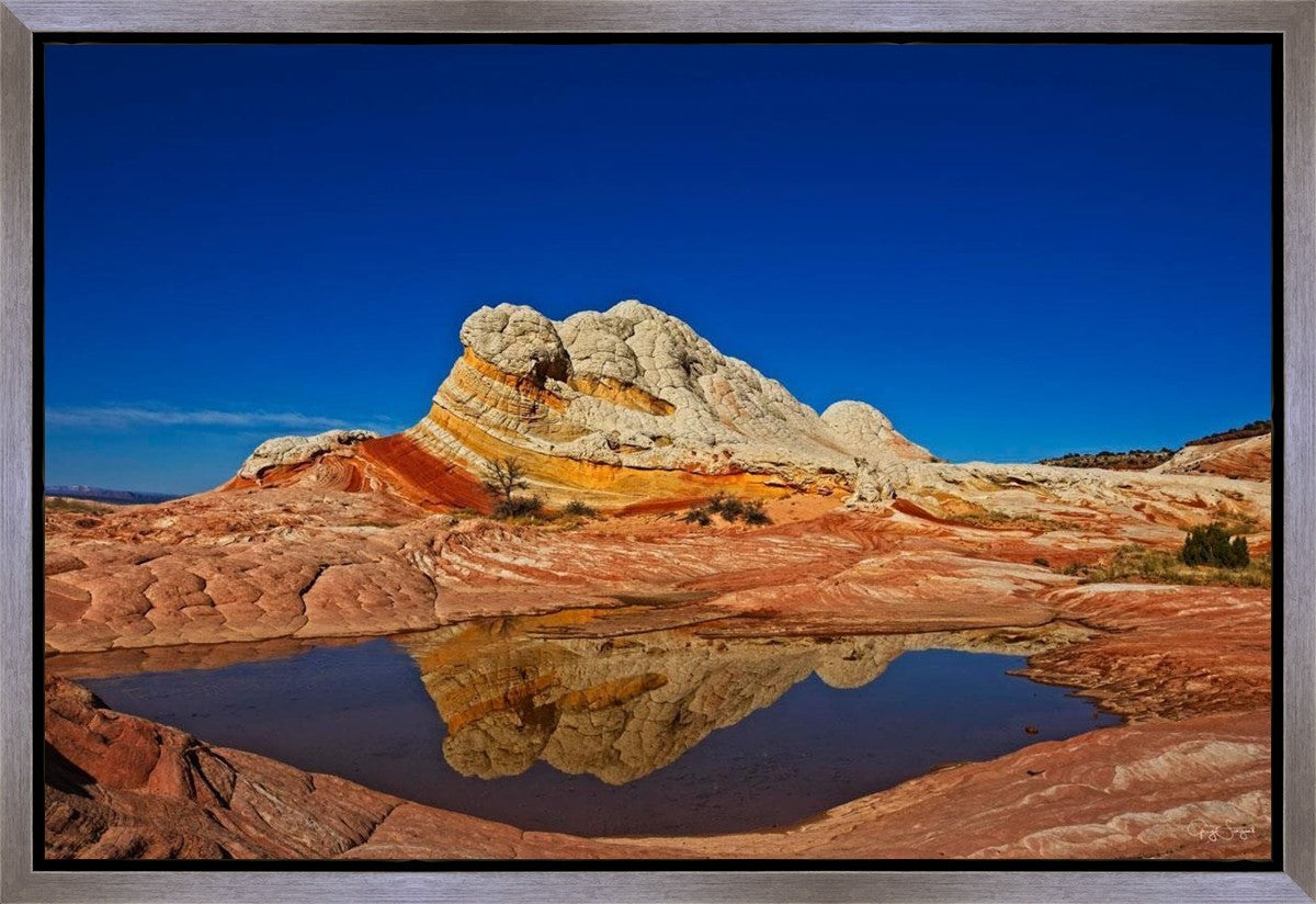 White Pocket Reflection Gallery Wrap