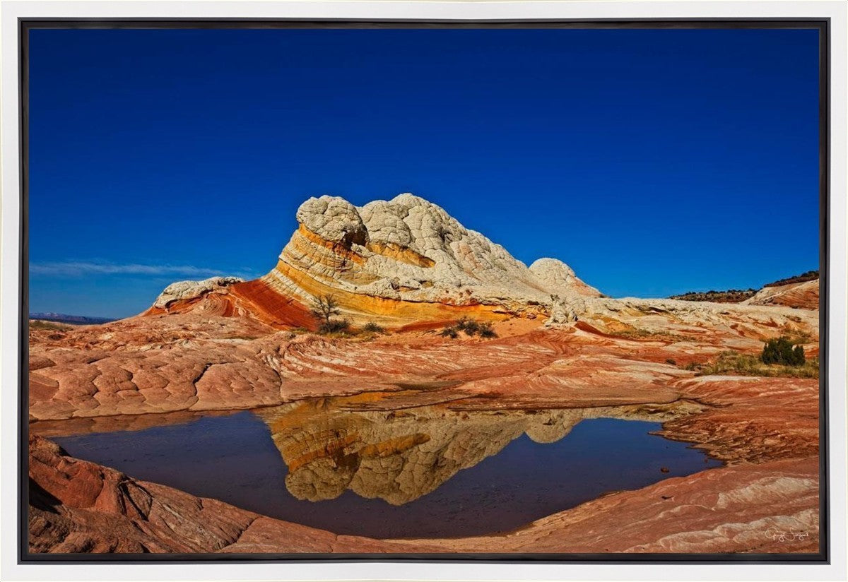 White Pocket Reflection Gallery Wrap