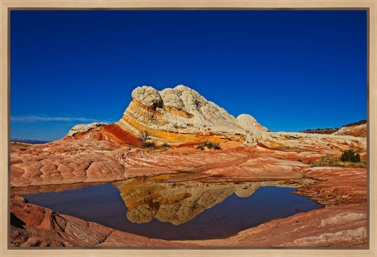White Pocket Reflection Gallery Wrap
