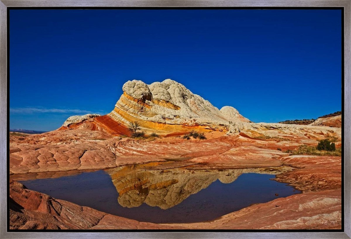 White Pocket Reflection Gallery Wrap