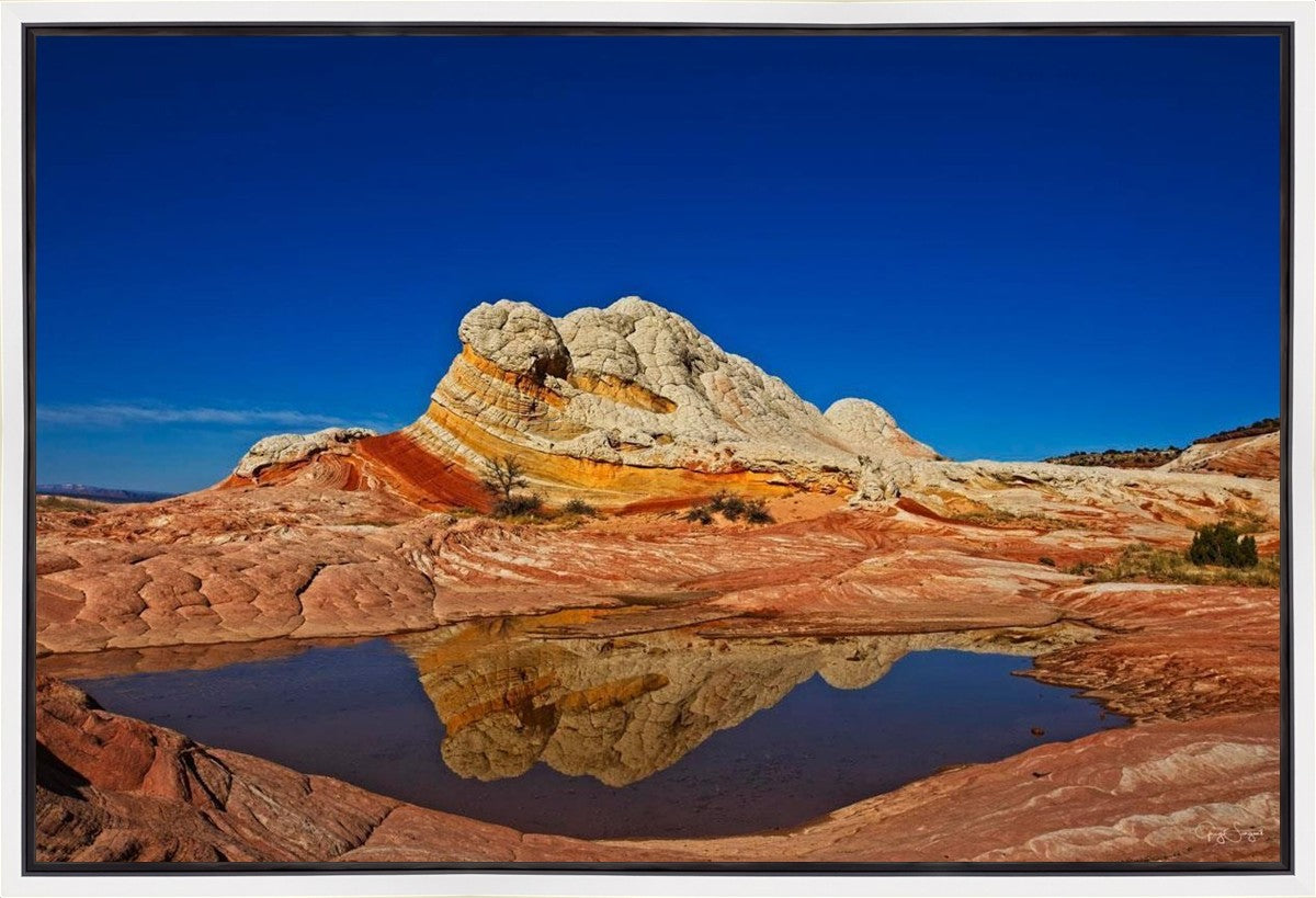 White Pocket Reflection Gallery Wrap