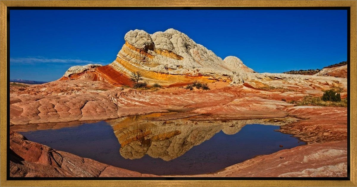 White Pocket Reflection Gallery Wrap