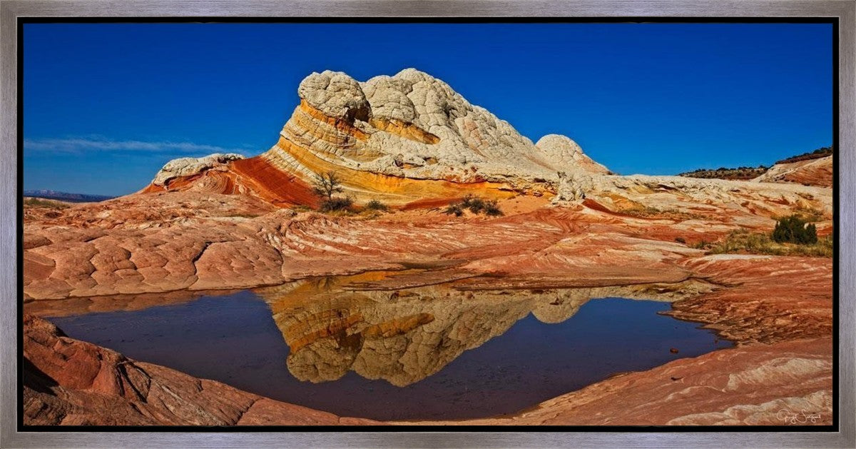 White Pocket Reflection Gallery Wrap