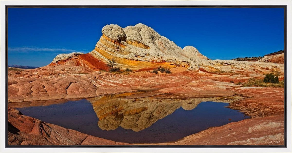 White Pocket Reflection Gallery Wrap