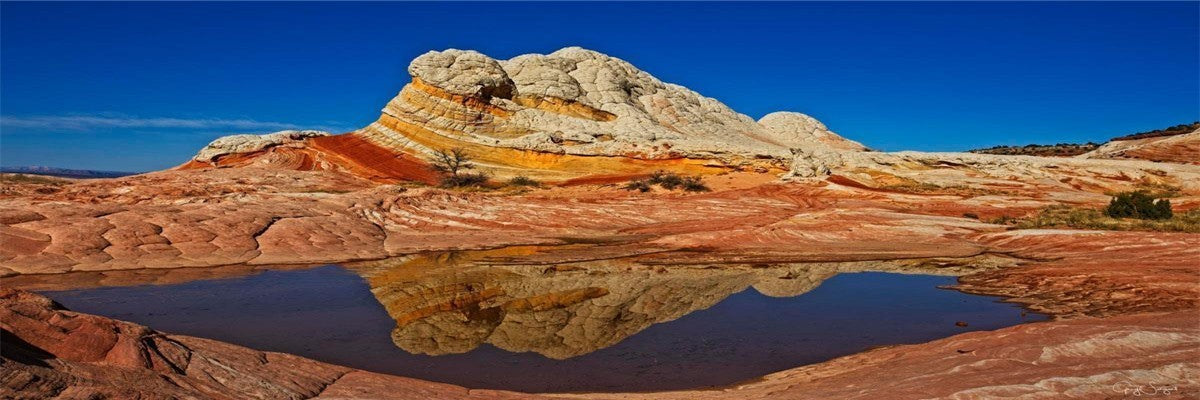 White Pocket Reflection Gallery Wrap