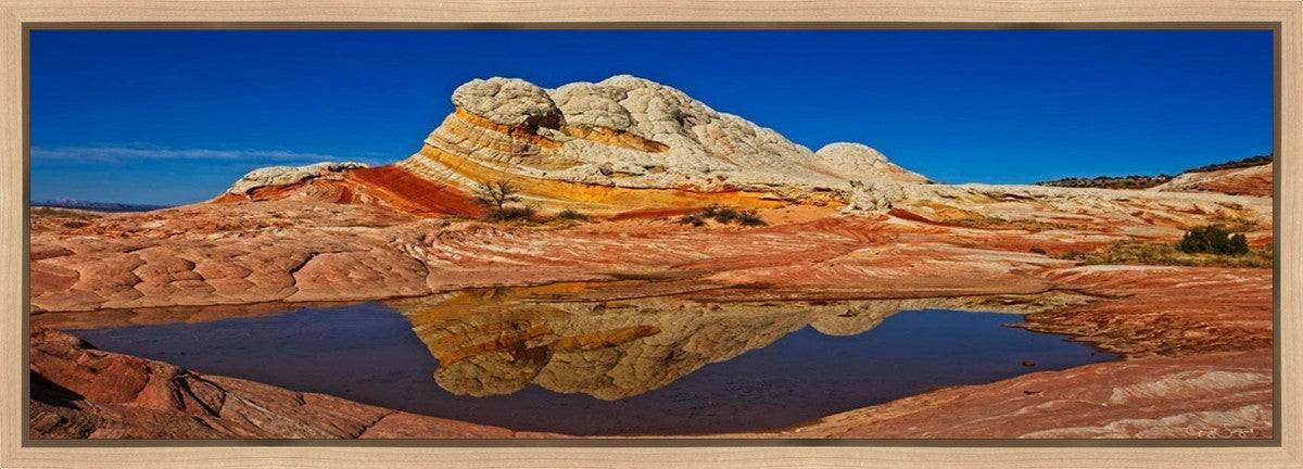White Pocket Reflection Gallery Wrap