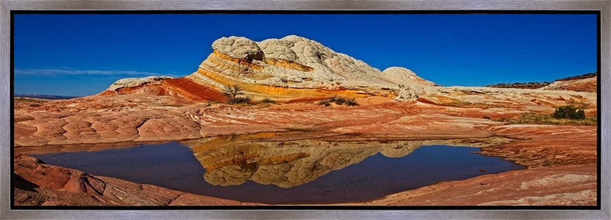 White Pocket Reflection Gallery Wrap