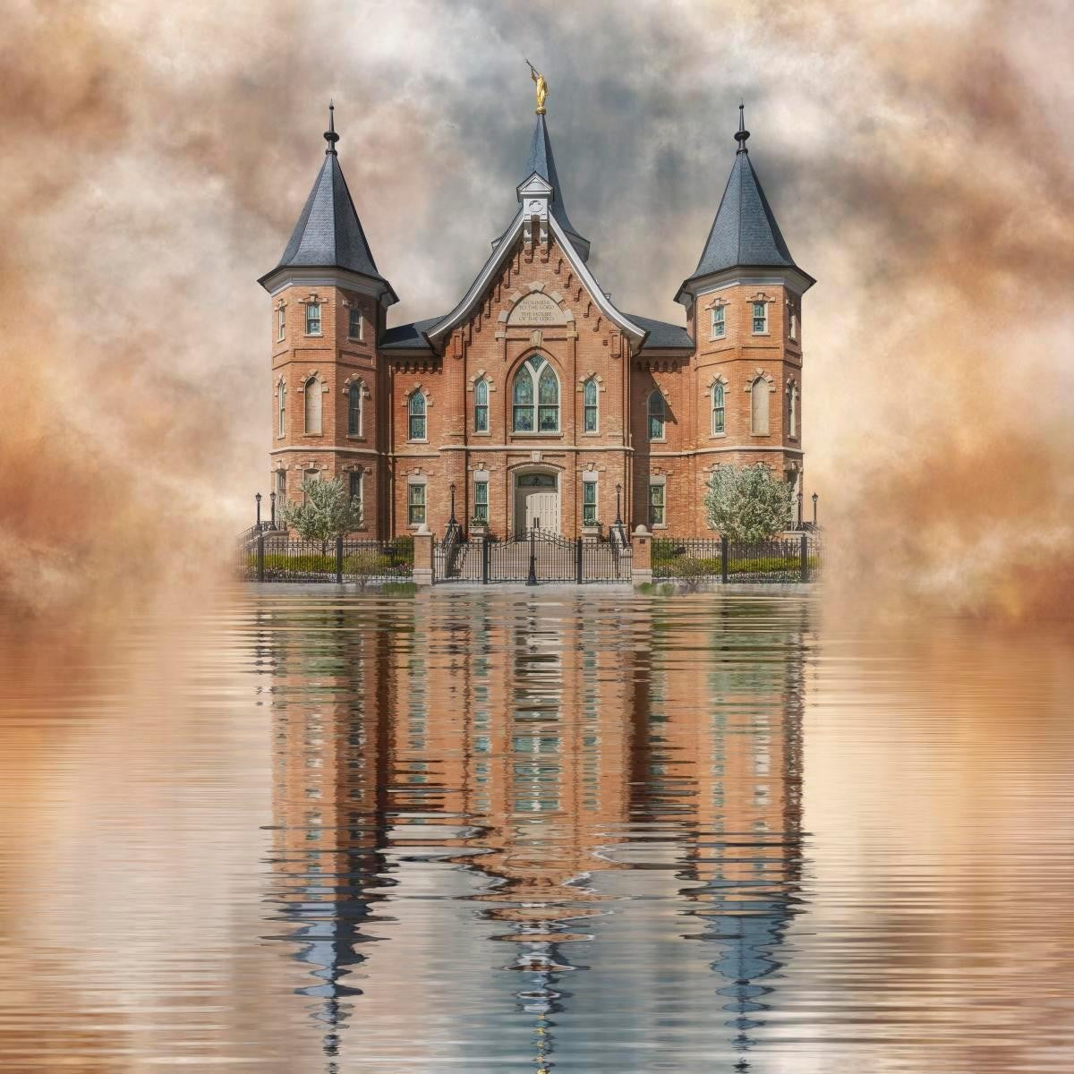 Millennial Reflection Provo City Center Temple Gallery Wrap