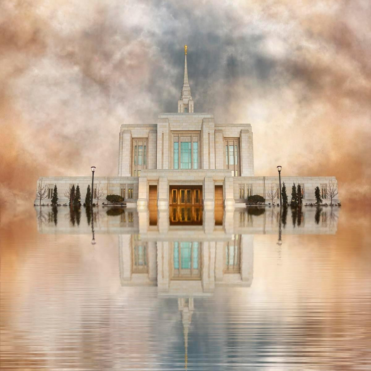 Millennial Reflection Ogden Temple Gallery Wrap