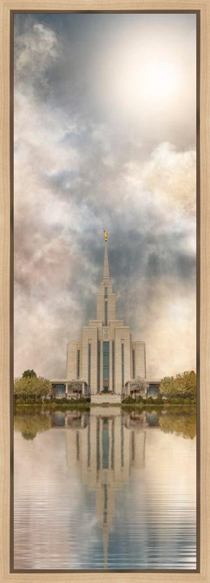 Millennial Reflection Oquirrh Mountain Temple Gallery Wrap