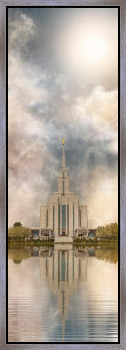 Millennial Reflection Oquirrh Mountain Temple Gallery Wrap