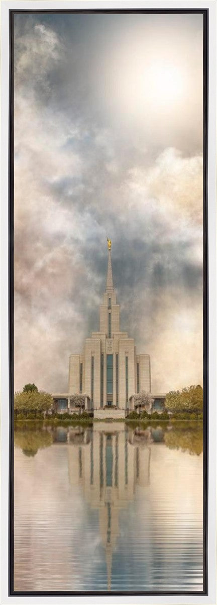 Millennial Reflection Oquirrh Mountain Temple Gallery Wrap
