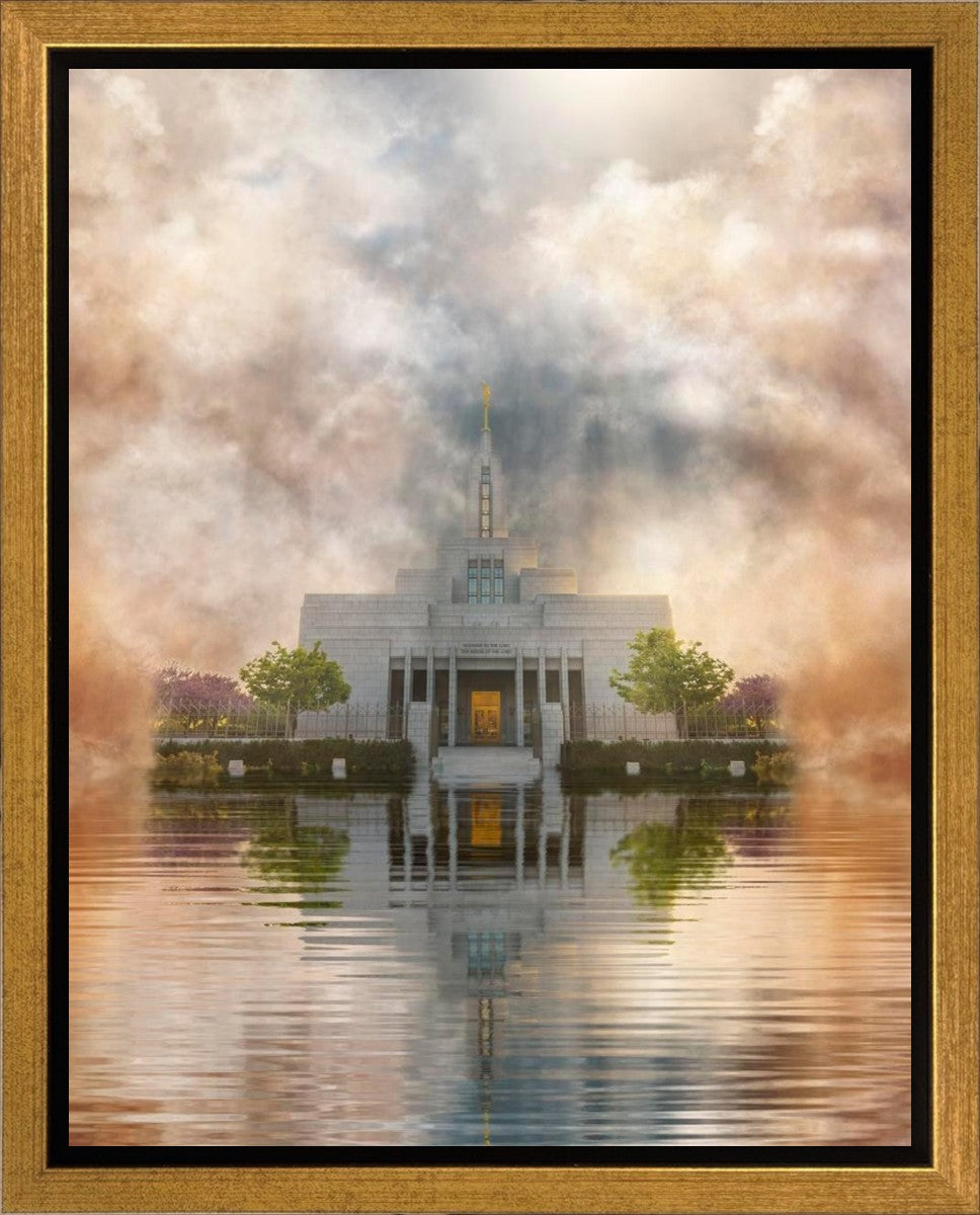 Millennial Reflection Draper Temple Gallery Wrap